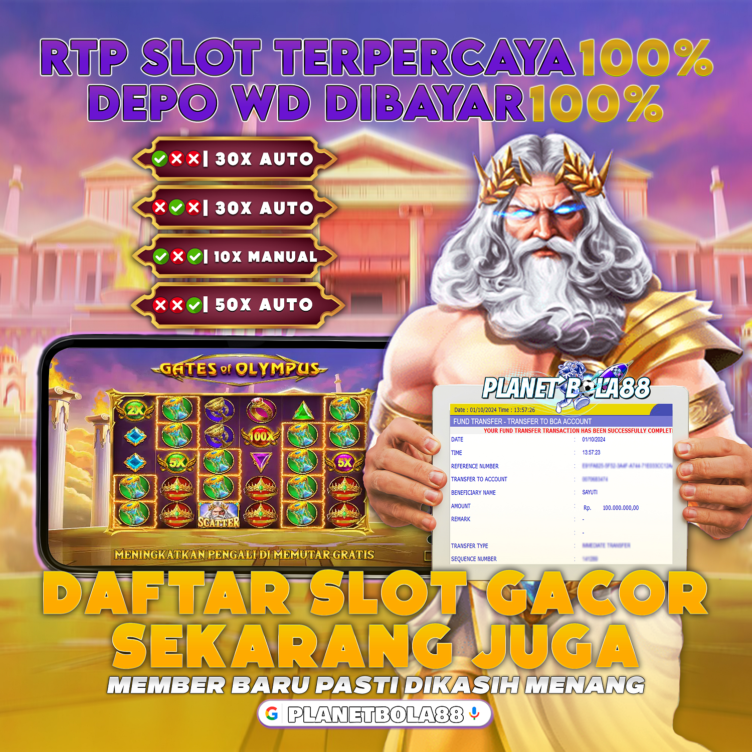 PLANETBOLA88: Link Situs Judi Slot Gacor Terbaru Hari Ini Slotgacor Gampang Menang 2025